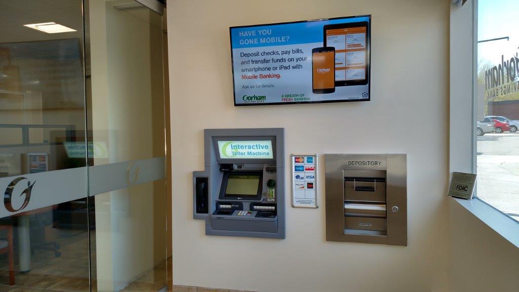 Gorham Savings Kennebunk ITM vestibule